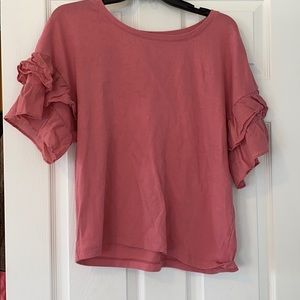 Express coral medium blouse